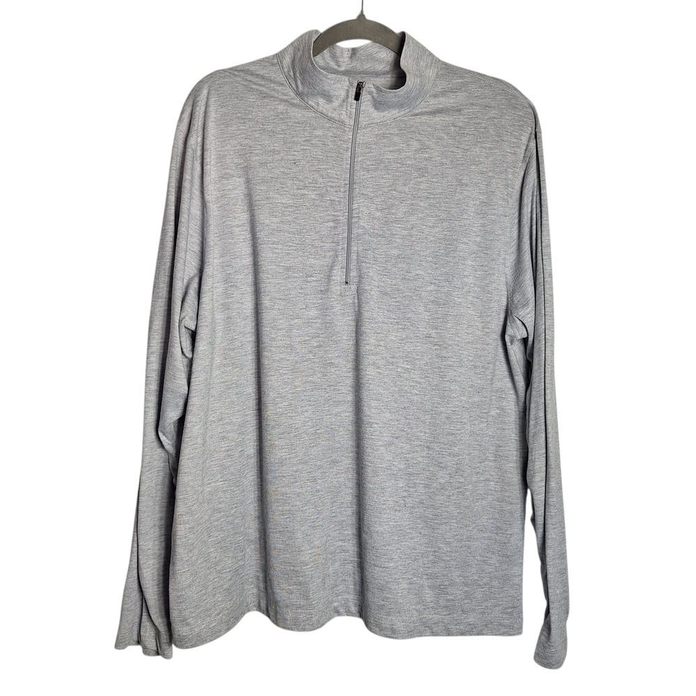 LL Bean Mens Long Sleeve Tee Shirt Pullover Casual Gray Large